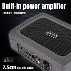 1200W Car Subwoofer Under-Seat Sub Woofer Speaker Stereo Slim Amplifier 6″*8″ US