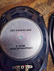 Vintage Matched Pair 6x9in 8 Ohm Speaker 985-043445-000 MAKE OFFER!