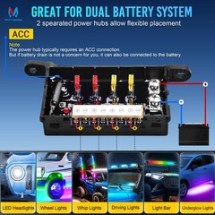 8 Gang Wireless Switch Panel – LED Light Bars Power Circuit Remote Control Box