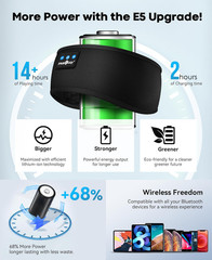 Sleep Headphones Bluetooth 5.4 Headband, Sports Wireless Earphones Sweat Resista