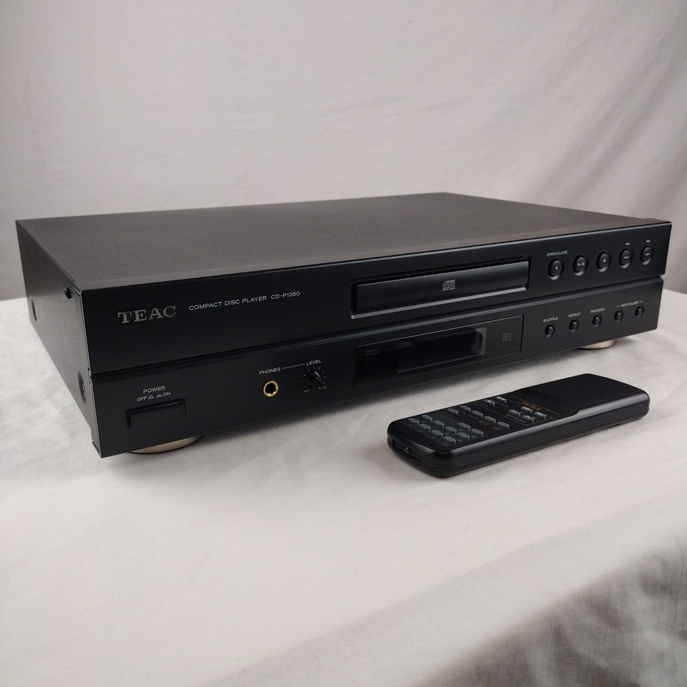 Teac CD-P1260 Compact Disc Player MP3 Disc Support With Remote