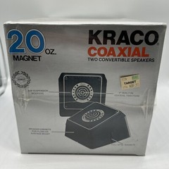Kraco Coaxial Two Convertible 20oz 5 1/4 Speakers Cx-2-20CF 1970s Vintage New