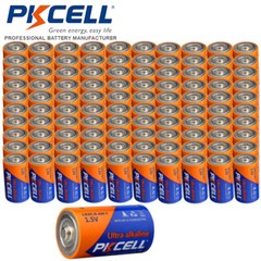 1.5V D Batteries LR20 E95 UM1 PC1300 Alkaline for Outdoor Lights Count 100pcs