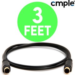 S Video Cable SVHS SVideo 4 PIN VCR Monitor S-Video Male to Male Camcorder Cord