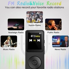 128GB Bluetooth 5.0 MP4 Player Lossless Music FM Radio Recorder Sports PortablgB