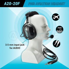 Aviation Headset for Pilots with Passive Noise Cancellation, PNR Aviation Headse