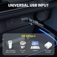 EWAY Dash Cam Mircro USB Power Cord 16.5ft, 2.0 A to Micro-B 16.5 feet