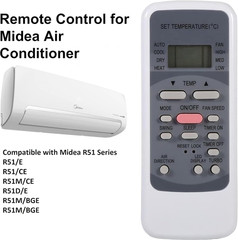 Universal Remote Control Replacement for Midea Air Conditioner (Type: R51M/E)