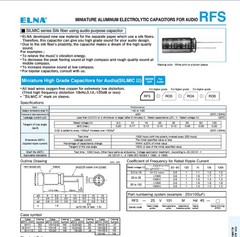 ELNA SILMIC II AUDIOPHILE SILK CAPACITORS – 220uF / 35V – ULTIMATE FOR SS PREAMP