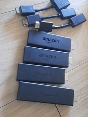 Lot of 5 Amazon Fire Stick MIXED LOT not Reset LY73PR s3l46n E9L29Y (4K 1st gen)