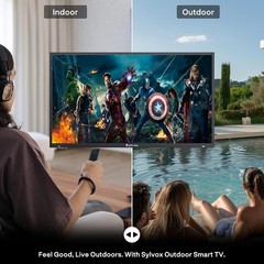 Sylvox 43” Outdoor TV Matte screen Dolby Atoms 1000nits App IP55 waterproof