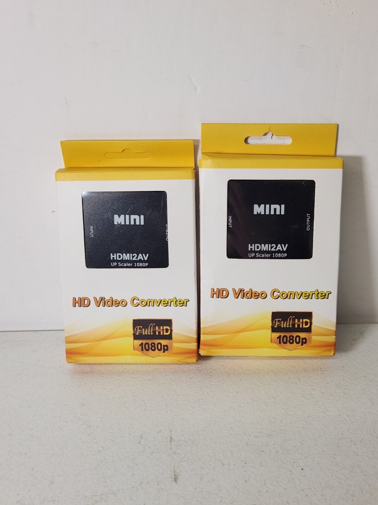 HD Video Converter HDMI2AV Up Scaler 1080P – Lot of 2