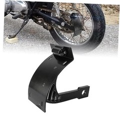 Add White Lights Black Motorcycle Cured Vertical Side Mount Licese Plate with