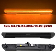 Smoke Side LED Front Rear Marker Fender Lights for GMC 2020+ Sierra 2500 3500 HD