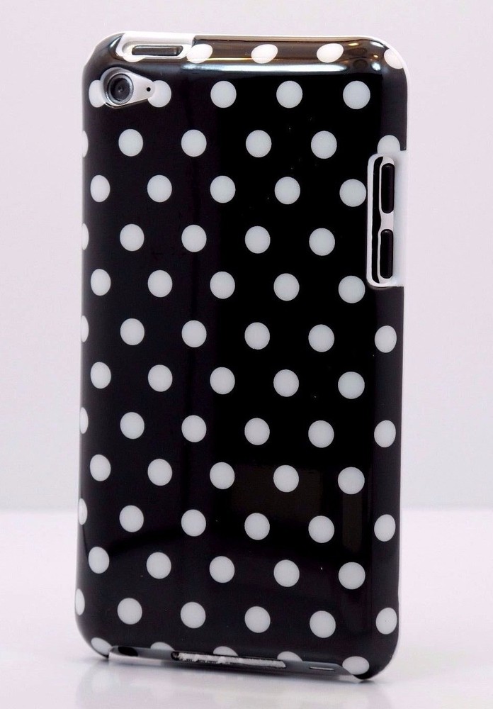 for iPod touch 4th 4g itouch cute case cover polka dots red pink white black/