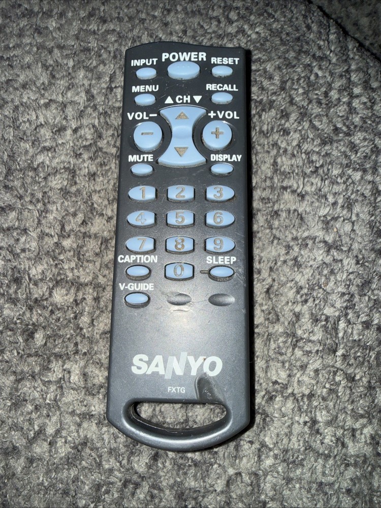 SANYO TV FXTG Gray Remote AC Authentic (MADE IN INDONESIA) OEM Genuine