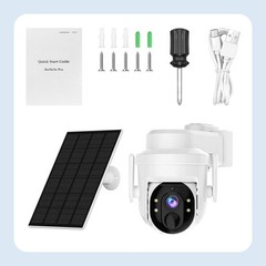 XVIM Solar Security Camera Outdoor 360° PTZ Wireless WiFi Battery Solar Camera