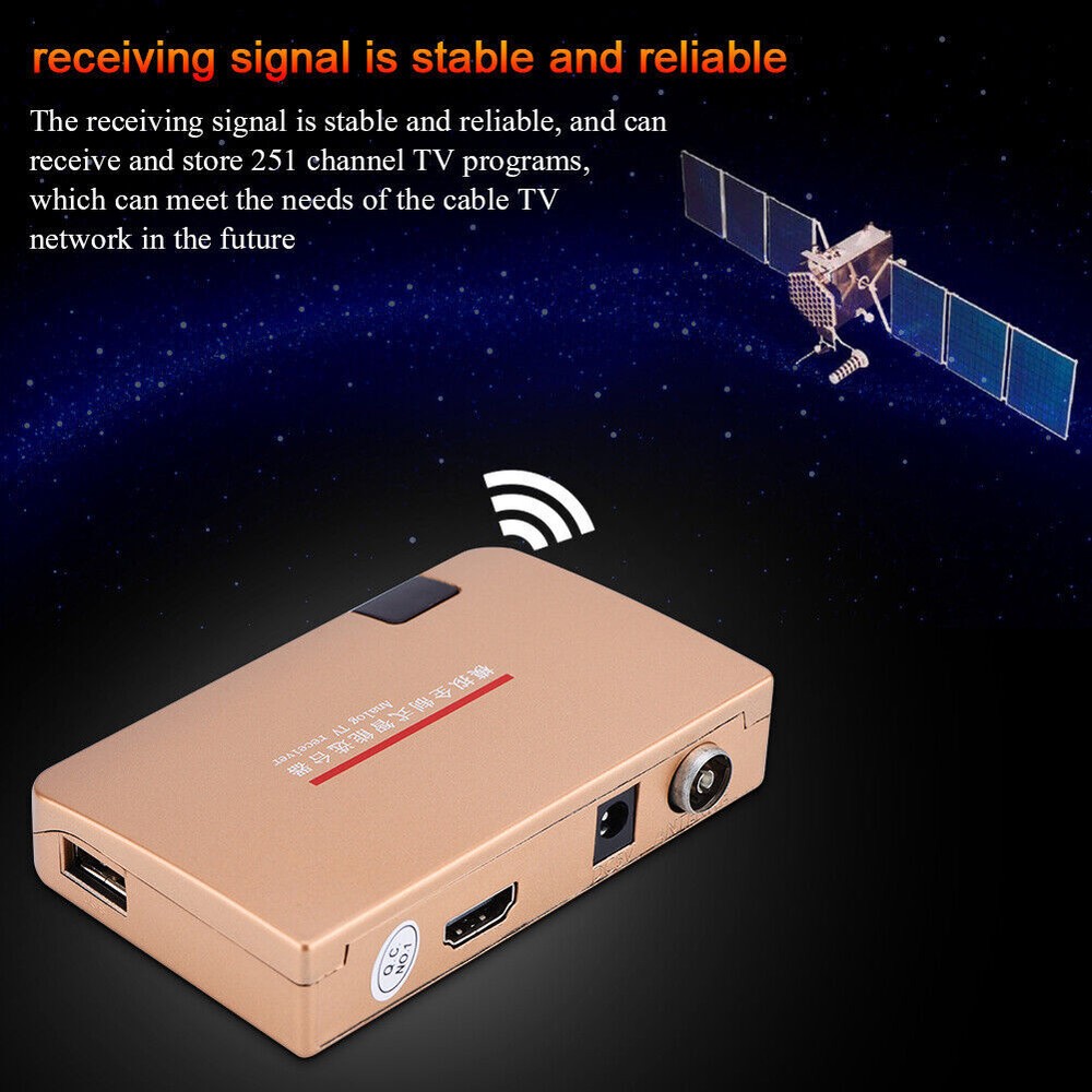 RF to All Standard Converter Analog TV Receiver Adapter Remote Control