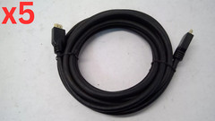 Lot of 5 – HIGH SPEED 4K HDMI CABLE 26AWG CL2 V16442 PC XBOX PS5 TV – 15FT
