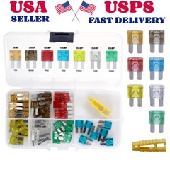 70Pcs Micro 2 Blade 5/7.5/10/15/20/25/30Amp ATR APT Fuses Assortment Kit