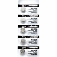 10 Energizer 357/303 Silver Oxide Coin Cell Batteries 1.55V FREE SHIP w/Tracking