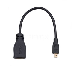 New Micro HDMI Male Type D to HDMI Female A Jack Adapter Cable Convertor 1080P