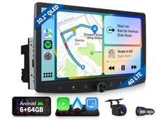 Android Auto Double 2DIN Car Stereo Head Unit Wireless CarPlay GPS 4G LTE WiFi6