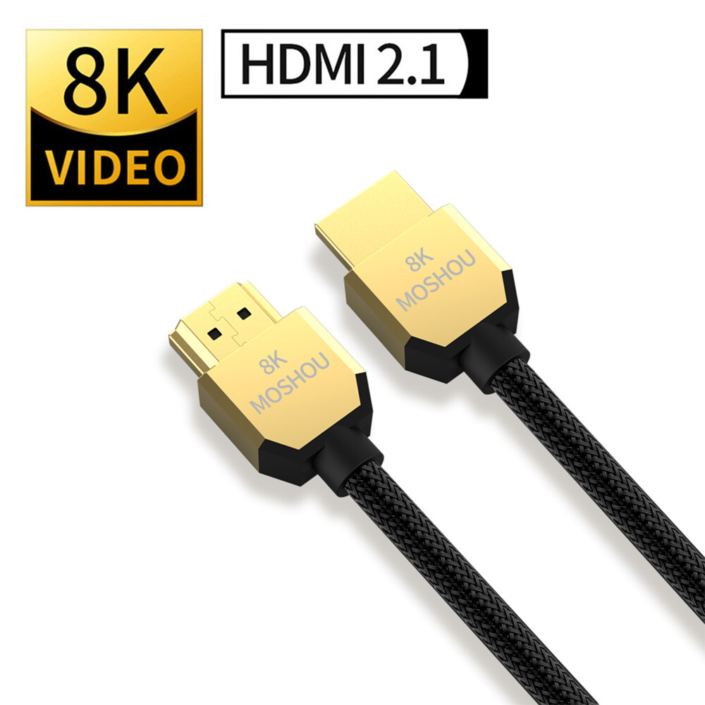 8K HDMI 2.1 UHD Cable HDTV 3D 2160P HDR 120Hz 48Gbps Dolby HDCP 2.2 RGB 4:4:4