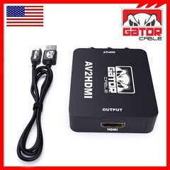 RCA AV to HDMI HD Converter Adapter Composite 3RCA CVBS Audio Video Wii NES SNES
