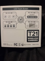T21 Wireless Earbuds In ear Active Noise Canceling Deep Bass HD Call New in Box
