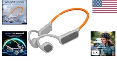 Bone Conduction Wireless Headphones with LED & 10 Hours Play for Outdoor Sports