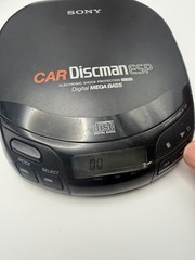 Sony D-835K Car Discman ESP Portable CD Player AC Adapter Case No Disc Read