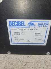 DECIBEL PRODUCTS 2 CAVITY DUPLEXER TX RX DB4090-A HAM RADIO