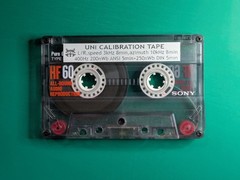 UNI 5in1 Test/Calibration tape, 2 level standards: ANSI+DIN REF, speed, azimuth