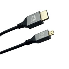 Seadream Micro HDMI to 2.1,1.64FT 2Pack Aluminum 8K 1.64FT/2 Pack, Black
