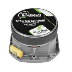 (2) 4″ SUPER TWEETER TIMPANO 900WATTS MAX TPT-ST25 CHROME BULLET 8 OHM PRO AUDIO