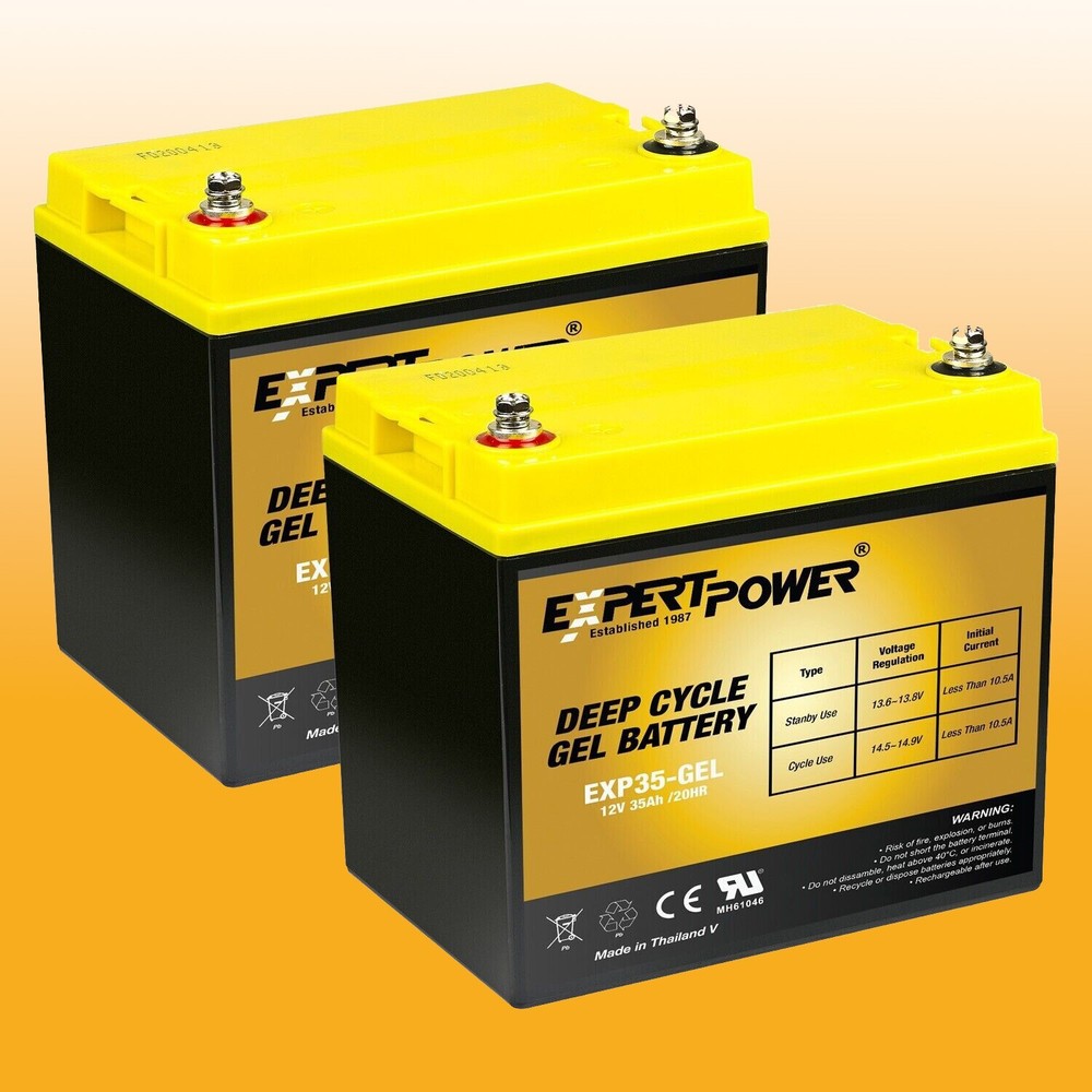 NEW 12V 35AH Wheelchair Scooter Batteries Replaces UB12350 – 2 Pack