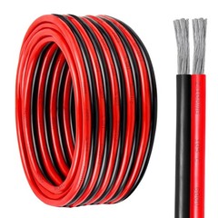 10 Gauge Wire 2 Conductor Tinned Copper Cable, Flexible 10 AWG Marine Wire for S