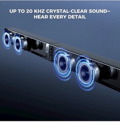 MZEIBO Sound Bar with Subwoofer, 120W Soundbar for Smart TV