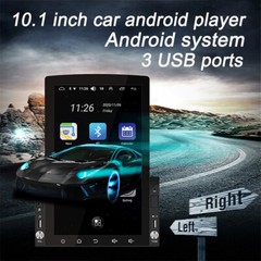 10″ 2 Din Android 13 GPS WiFi Vertical FM Touch Screen Player Car Stereo Radio