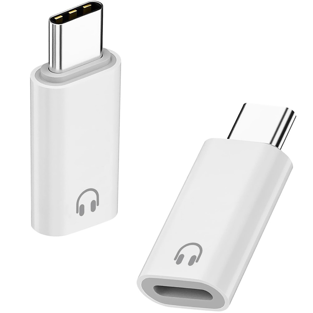 USB C to Lightning Headphone Audio Adapter, 2 Pack USB C Male to Lightning Fe…