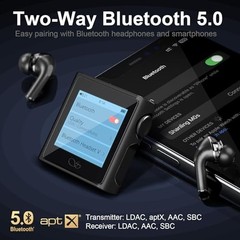 M0s MP3 Player with Bluetooth 5.0 Hi-Fi Lossless Sound Music Without SD card