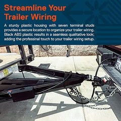 True Mods 7-Way Junction Box for Trailer Cord Wiring [Brake & Light Box Only