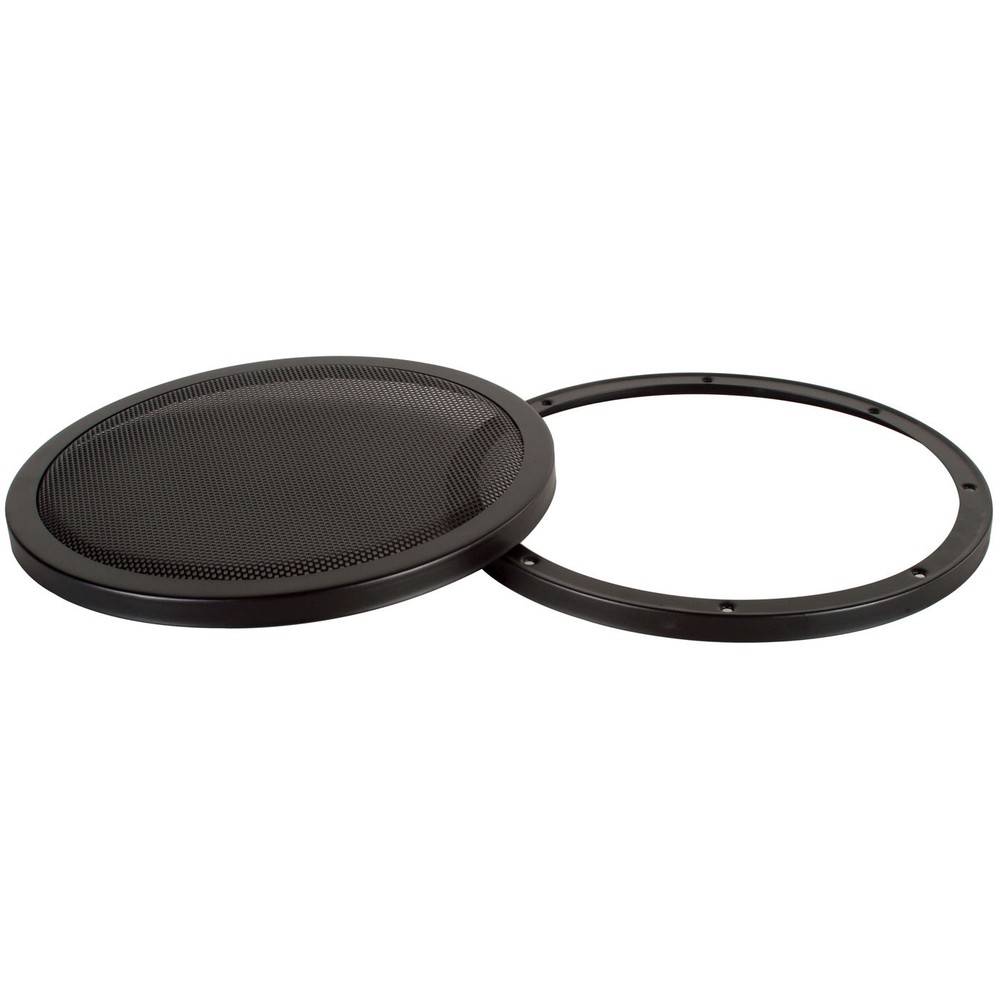 Steel Mesh 2-Piece Grill for 12″ Speaker Black