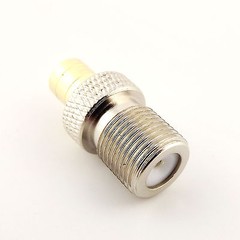 SMB Female Jack to F Female Jack Straight RF Coaxial Adapter Connector Converter
