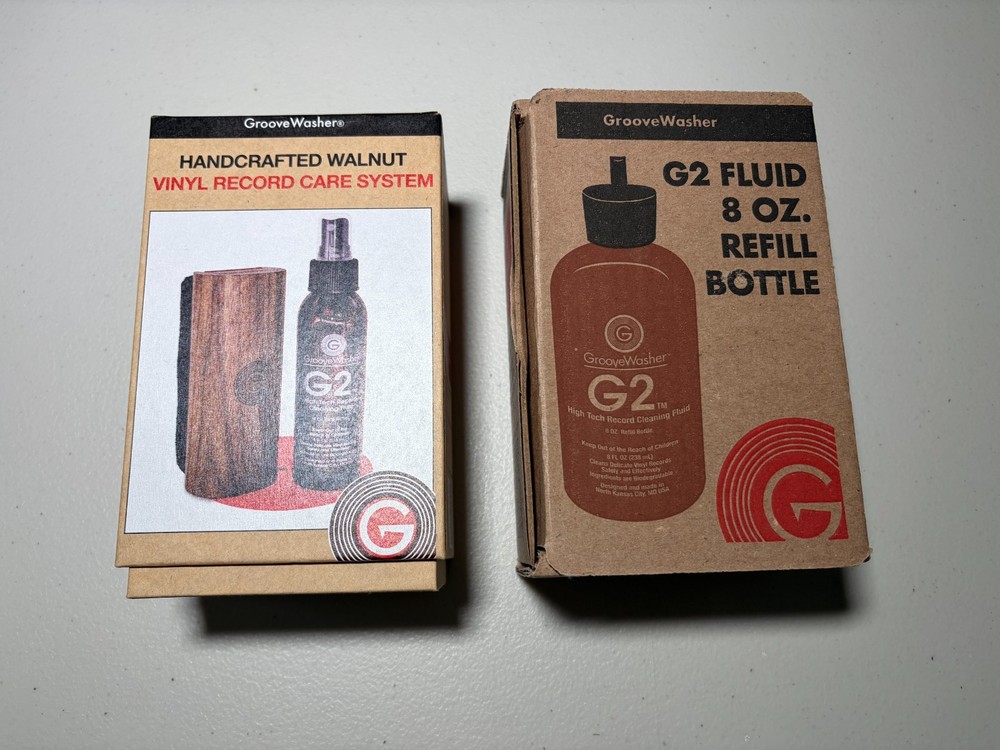 Groove Washer Record Cleaning Kit + 8oz refill bottle-USA Made-Brand New