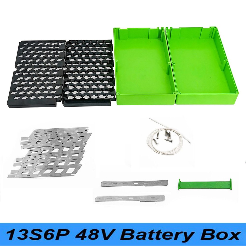 48V 13S6P Lithium Battery Box Pack with 13S 20A BMS + Holder & Nickel DIY ACUS