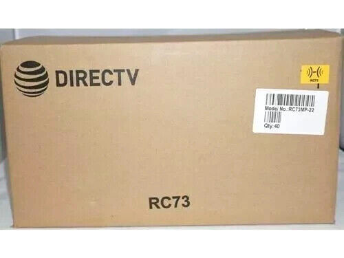 (LOT OF 40) DIRECTV RC73 IR/RF UNIVERSAL REMOTE CONTROLS / GENIE / 1 CASE / NEW!