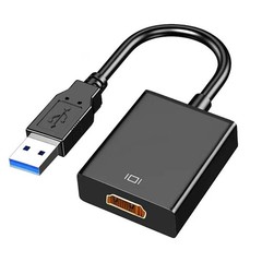AKWOR USB to HDMI Adapter, USB 3.0 to HDMI 1080P Video Audio Converter Connec…