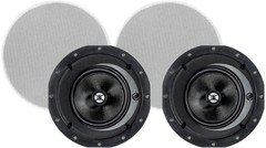 2-Way Carbon Fiber In-Ceiling Speakers – 6.5 Inch with 15 Degree Angled Drivers
